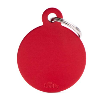 MY FAMILY Big Round Aluminium ID Tag