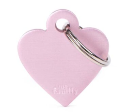 MY FAMILY Small Heart Aluminium ID Tag