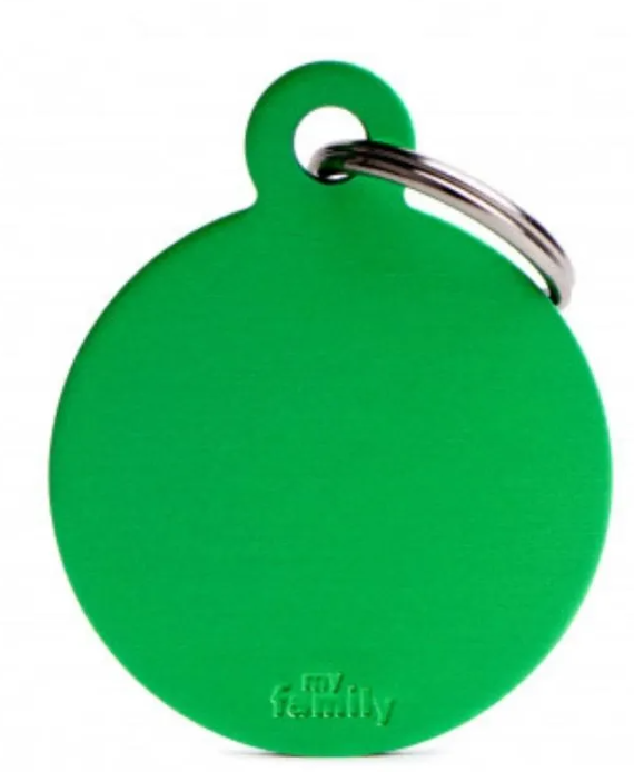 MY FAMILY Small Round Aluminium ID Tag