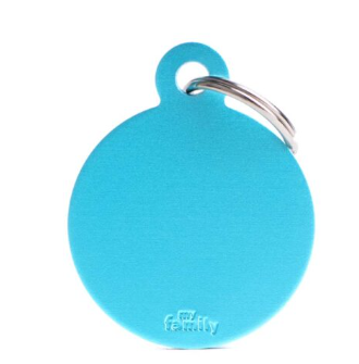 MY FAMILY Big Round Aluminium ID Tag