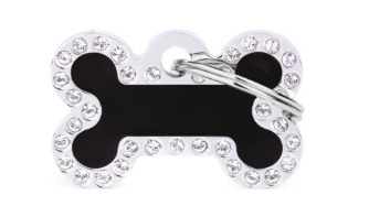 MyFamily Glam Big Bone Strass ID Tag
