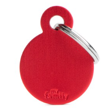 MyFamily Small Aluminium Circle ID Tag