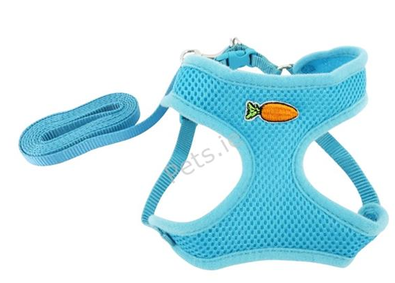 Ancol Small Animal Mesh Harness and Lead - Large  - Teal