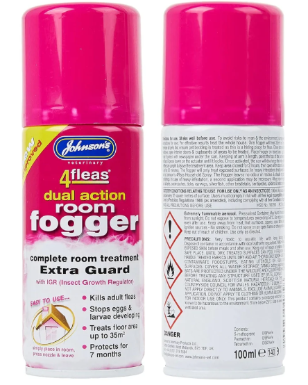 Johnsons 4Fleas Room Flea Fogger Twin Pack