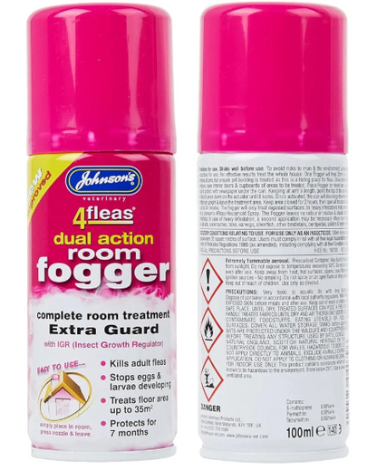 Johnsons 4Fleas Room Flea Fogger Twin Pack