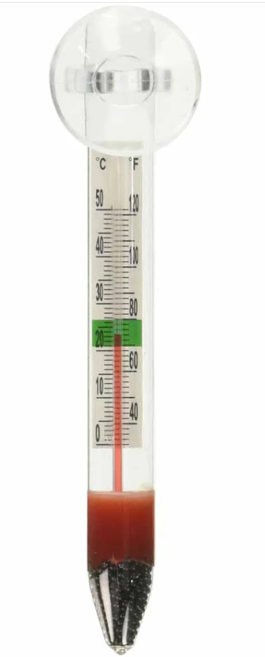 Marina Glass Floating Thermometer With Sucker 4&quot;