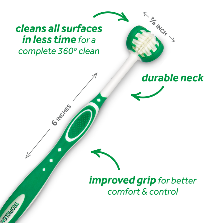 Tropiclean Tripleflex Toothbrush For Small Dogs