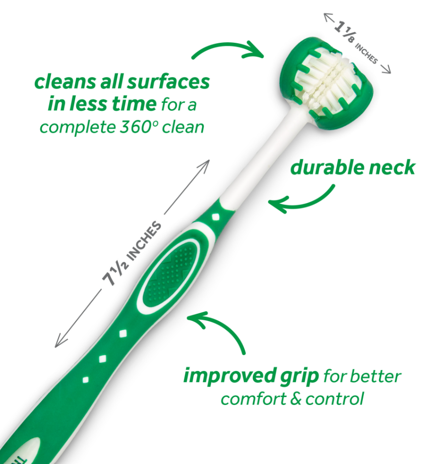 Tropiclean Tripleflex Toothbrush For Large Dogs