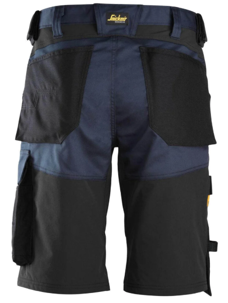 Snickers Stretch Loose Fit Holster Pocket Shorts - Navy &amp; Black