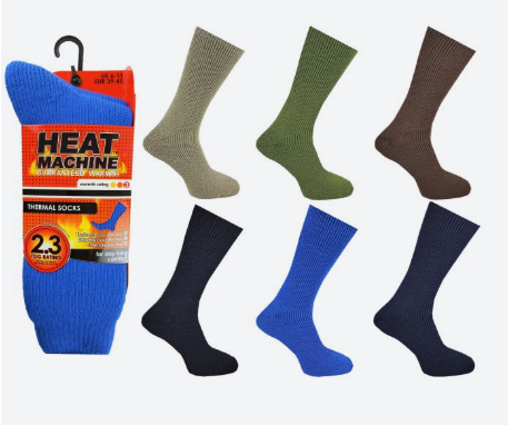 Heat Machine Thermal Socks Black