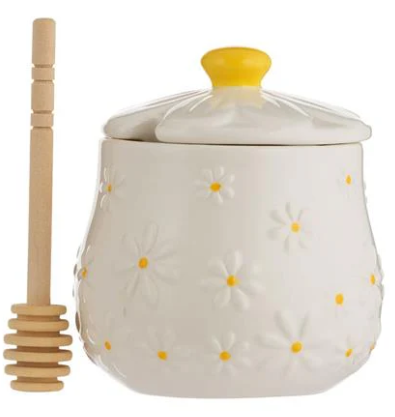 Price &amp; Kensington Daisy Honey Pot and Drizzler