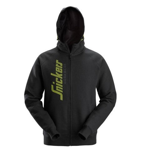 Snickers Logo Full Zip Hoodie - Black