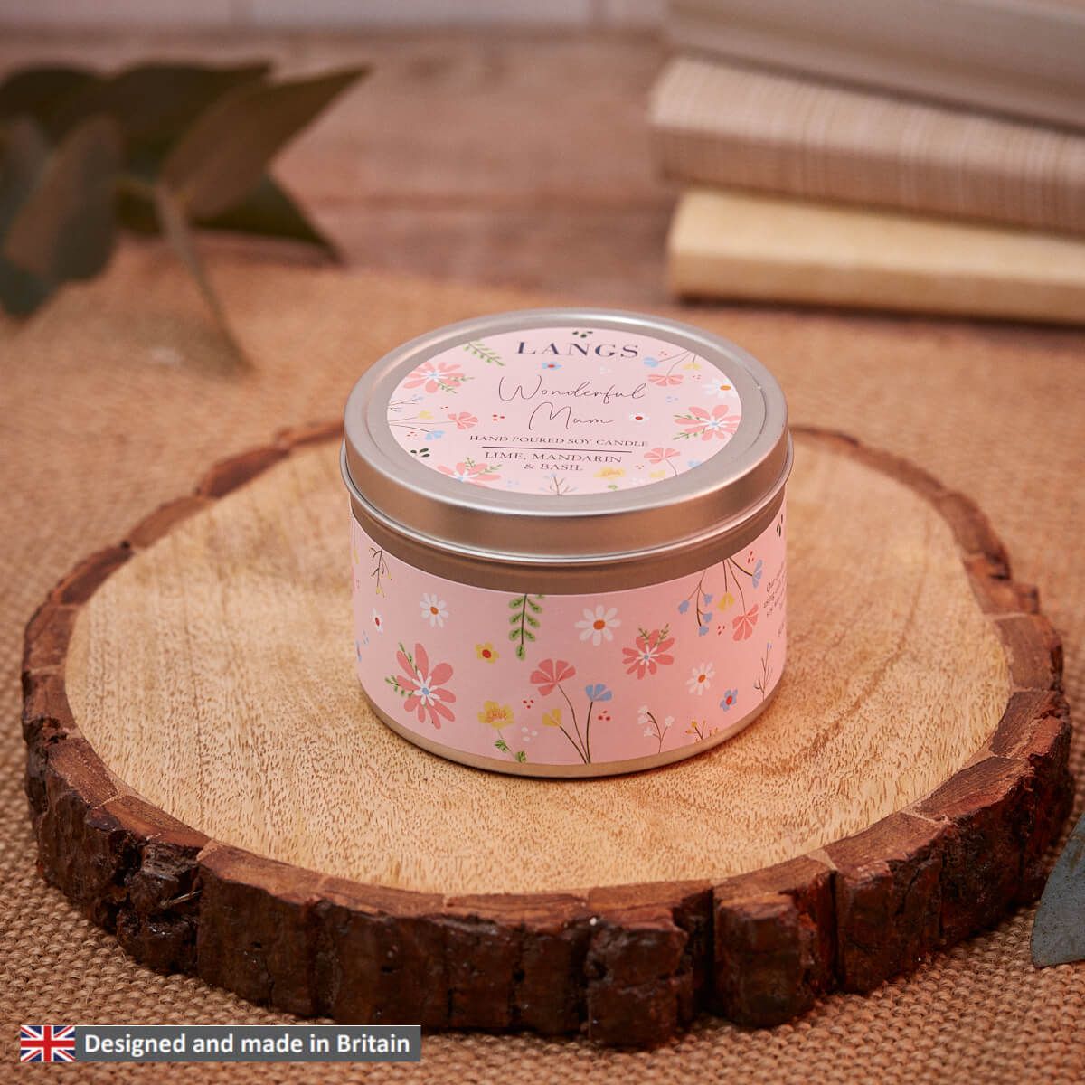 Soy Candle Wonderful Mum Lime, Basil &amp; Mandarin