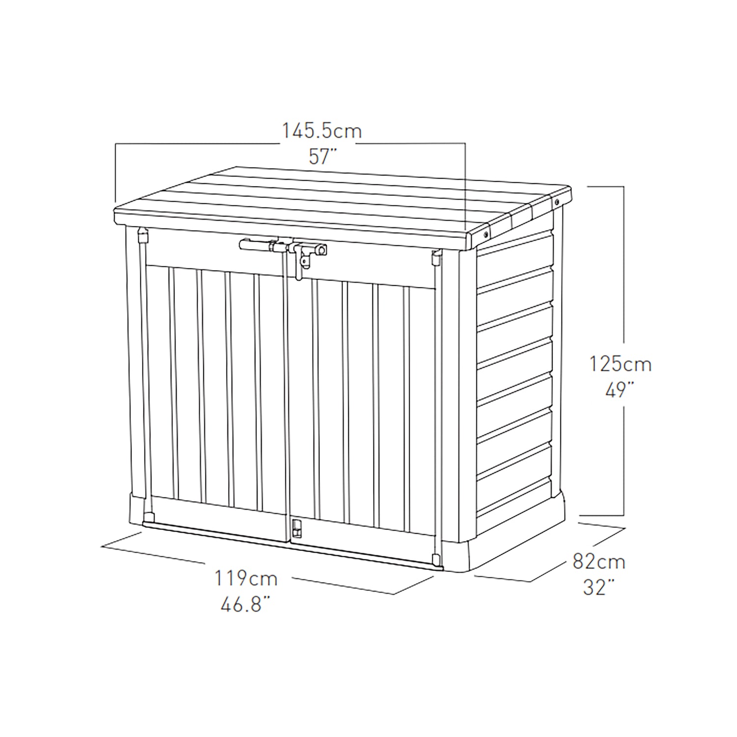 Store It Out Max Anthracite - Outdoor Storage