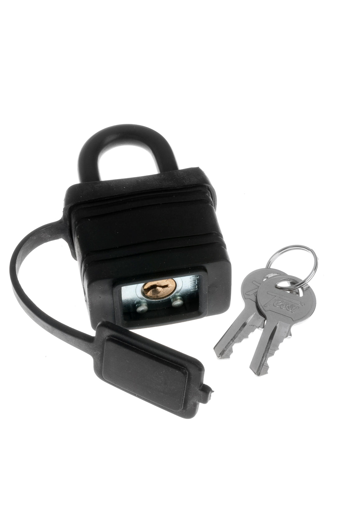 45mm Black Plastic Covered Padlock