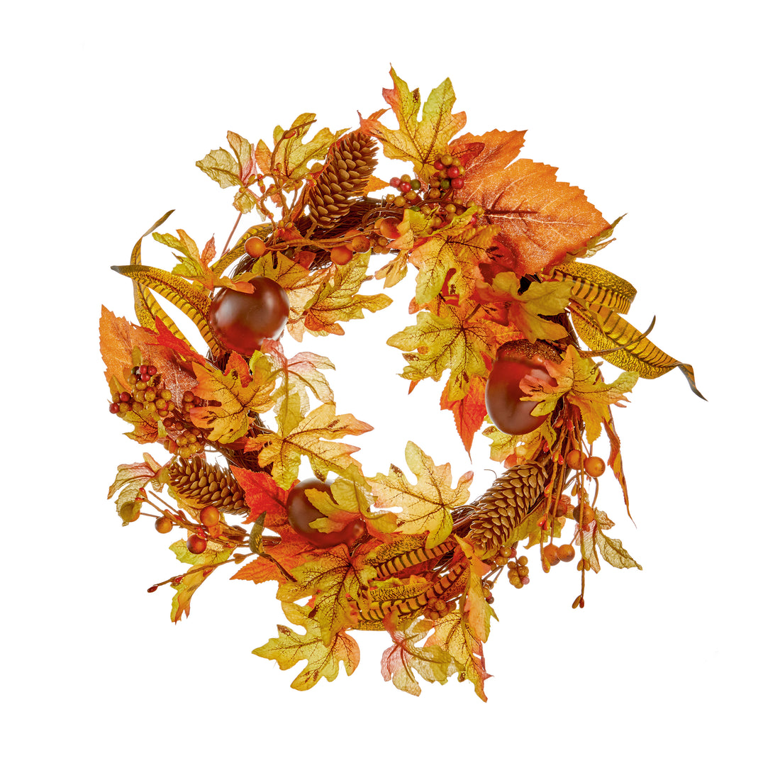 Autumn Cone and Acorn Wreath - 50cm
