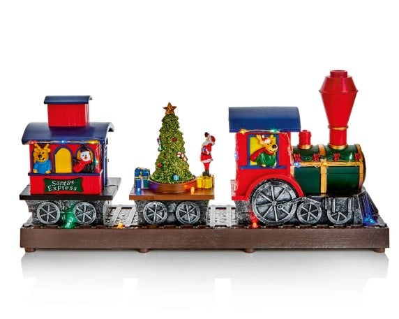 37cm Lit Animated Xmas Train