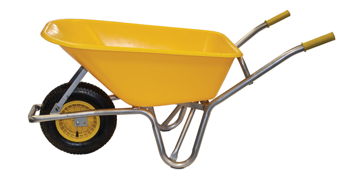 Workman Yellow Heavy Duty Wheelbarrow - 110 L