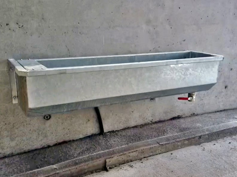 Wall Mount Stainless Drinker - 4FT