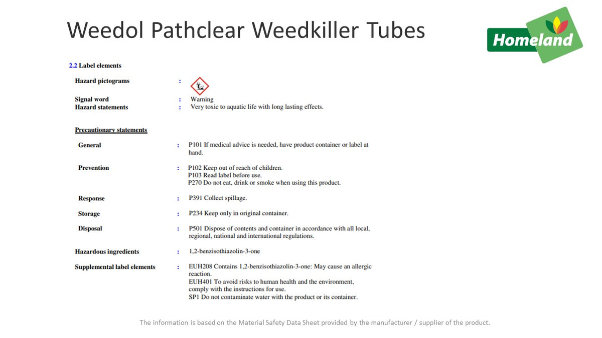 Path Tubes Guide Weedol Path & Gravel Weed Control Tubes - 6 Tubes – homeland-ie