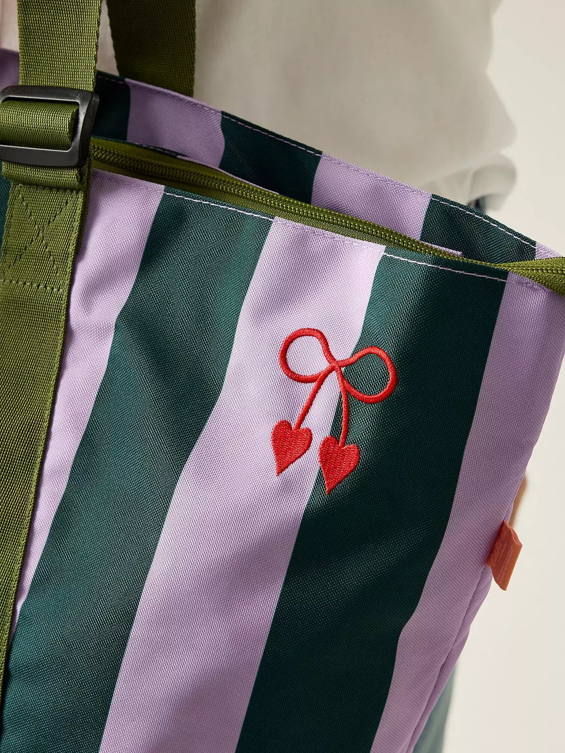 Regatta X Cath Kidston Tote - Lilac &amp; Green Candy Stripe