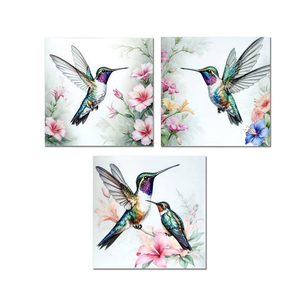 Bird Glitter Print 40cm 3 Assorted