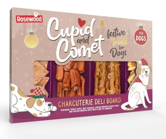 Cupid &amp; Comet Charcuterie Board - Dog Treats - 200g