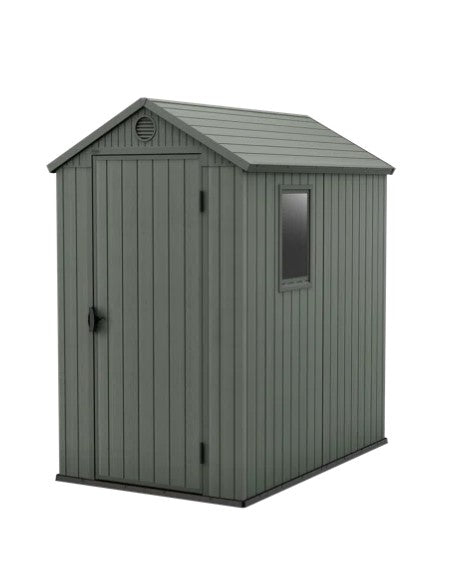 Darwin Wood Effect Garden Shed - 4x6ft