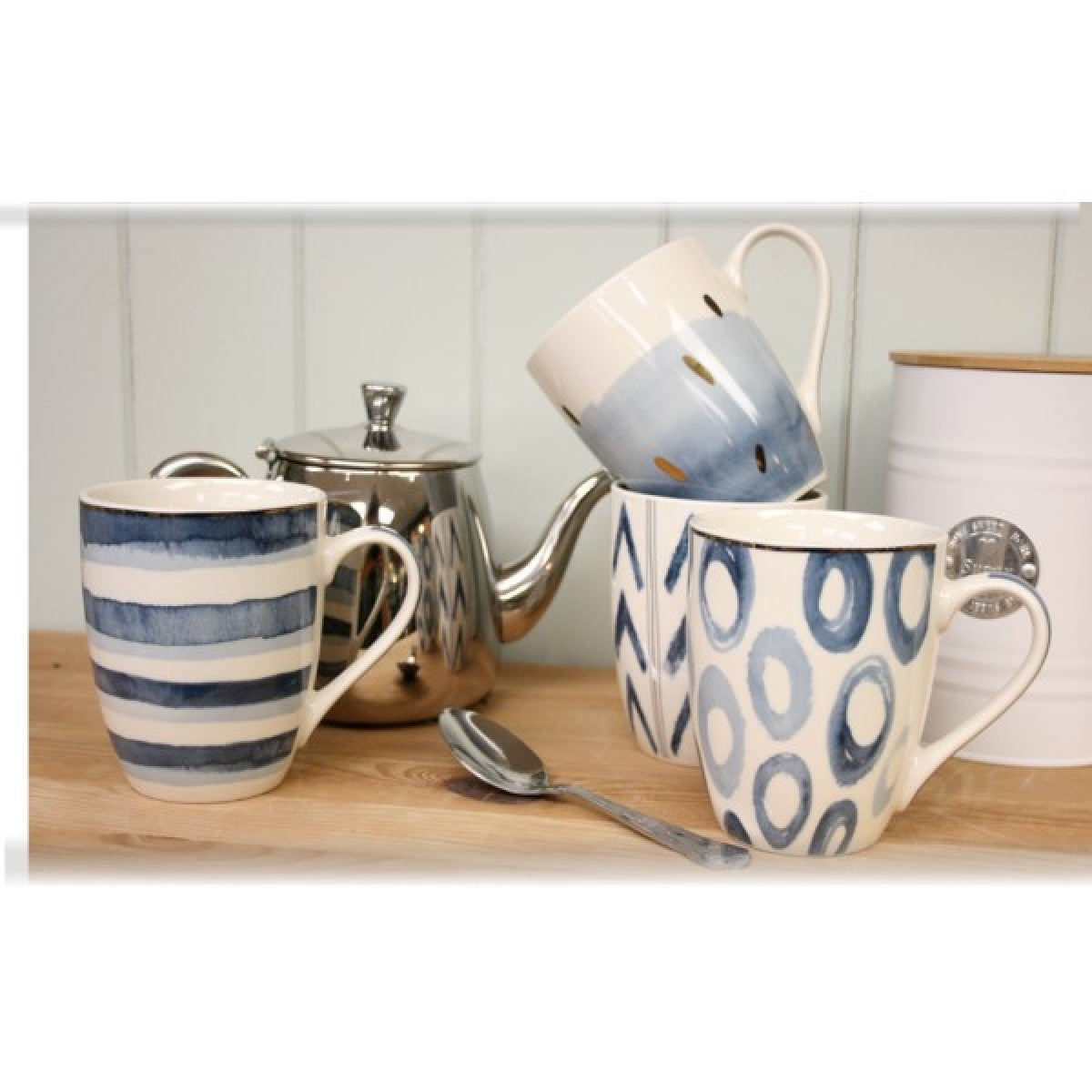 Dunlevy Coral Blue Mug 12oz - Assorted