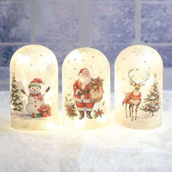 LED Dome Christmas Light 15cm 3 Assorted