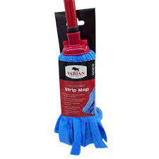 Microfibre Strip Mop W Metal Handle- Red