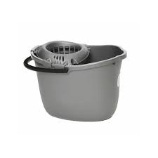Mop Bucket &amp; Wringer Silver