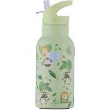 Jungle Water Bottle with Flip Straw - 350ml