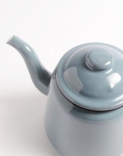 Enamel Teapot 14cm - Grey