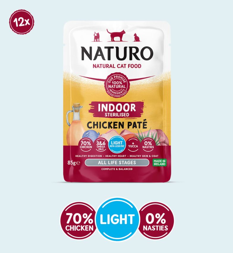 Naturo Cat Sterilised Chicken Paté Pouch 85g