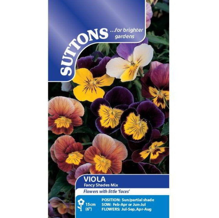 Viola Fancy Shades Mix Flower Seeds