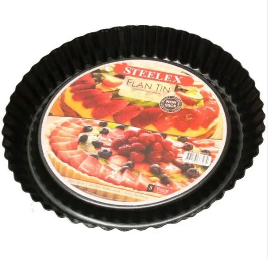 Steelex 24cm Flan Tin 9.5&quot; Non Stick