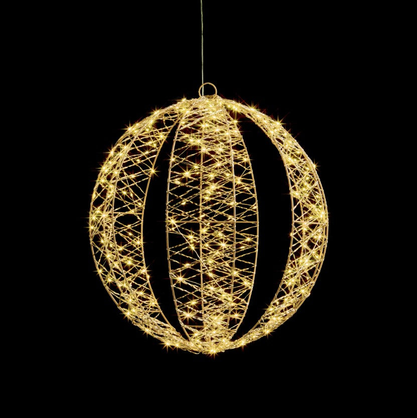 30cm Twist Ball with 240 Warm White LED Lights