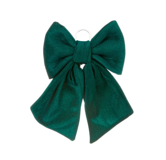 Dark Green Velvet Bow - 30cm