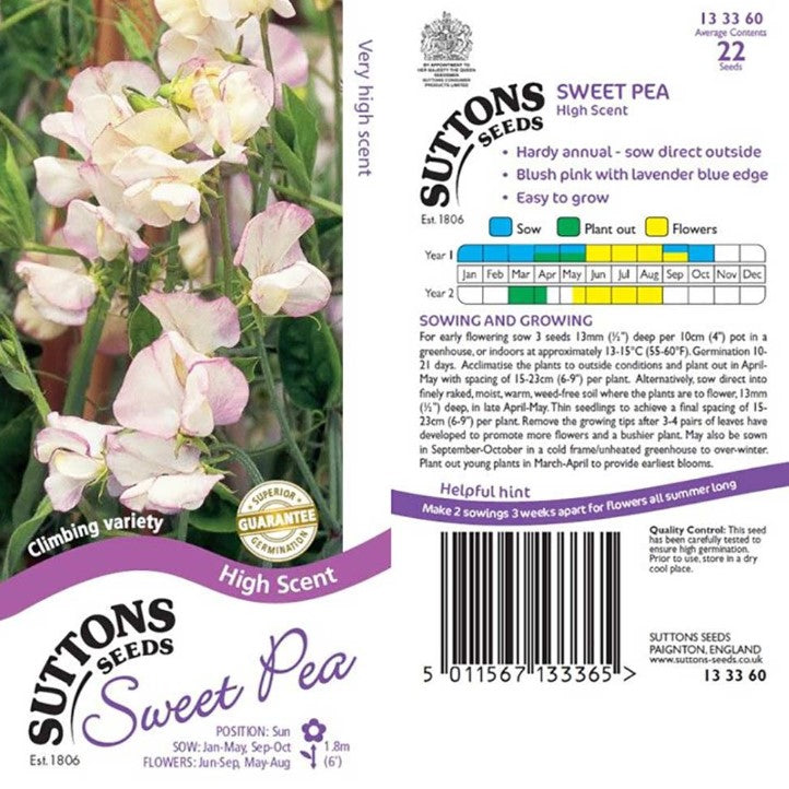 Sweet Pea High Scent Flower Seeds