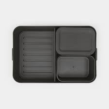 Brabantia Make &amp; Take Large Bento Lunchbox - Dark Grey