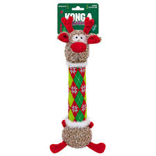 Kong Holiday Shakers Argyie Reindeer Dog Toy