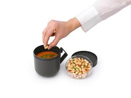 Brabantia Make &amp; Take Soup Mug 0.6L - Dark Grey