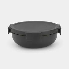 Brabantia Make &amp; Take Salad Bowl 1.3L - Dark Grey
