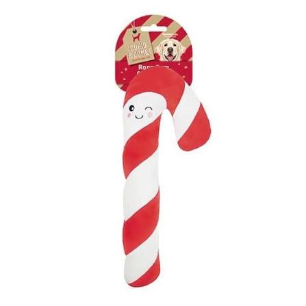 Cupid &amp; Comet Candy Cane Dog Toy - 43cm