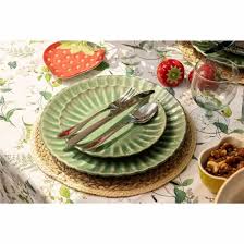 Price &amp; Kensington Harvest Harmony Side Plate - Green - 20cm