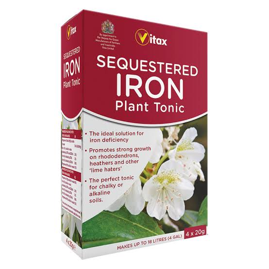 Vitax Sequested Iron Plant Tonic - 4x 20g