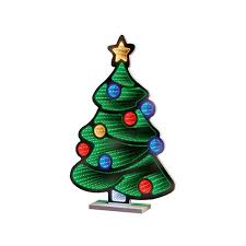 Christmas Tree Tabletop Mirror Light - 60cm