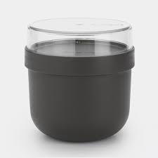 Brabantia Make &amp; Take Breakfast Bowl 0.5L - Dark Grey