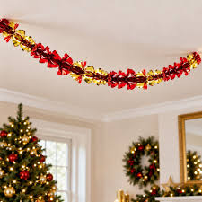 Red &amp; Gold Foil Garland - 2.7m x 20cm